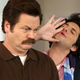Ron Swanson is most certainly not down to clown.